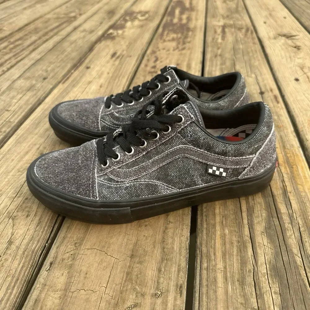 VANS X QUASI Skate Old Skool QUASI Asphalt Men’s Sneakers Size 7.5 Suede Denim